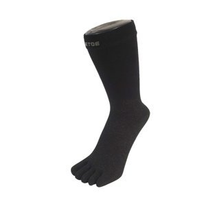 TOETOE Zdravotní prstové ponožky se stříbrem - Černé Velikost ponožek: 35-41