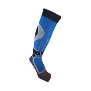 TOETOE Zimní prstové podkolenky Black and Blue Velikost ponožek: 44-47