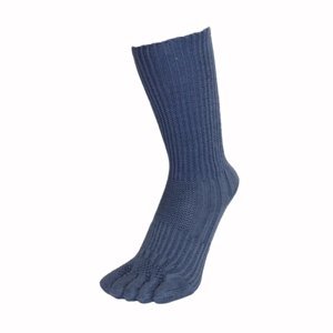 TOETOE Sportovní prstové ponožky golfové do půli lýtek - modré Velikost ponožek: 39-43
