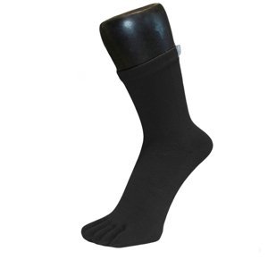 TOETOE Sportovní prstové ponožky běžecké Ankle - Černé Velikost ponožek: 39-43