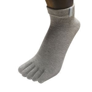 TOETOE ESSENTIAL - Prstové ponožky kotníkové - šedé Velikost ponožek: 35-46