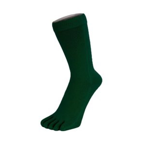 TOETOE ESSENTIAL - Prstové ponožky do půli lýtek - Deep green Velikost ponožek: 35-46