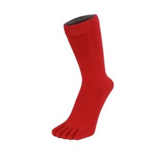 TOETOE ESSENTIAL - Prstové ponožky do půli lýtek - červené Velikost ponožek: 35-46