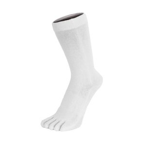 TOETOE ESSENTIAL - Prstové ponožky do půli lýtek - bílé Velikost ponožek: 35-46