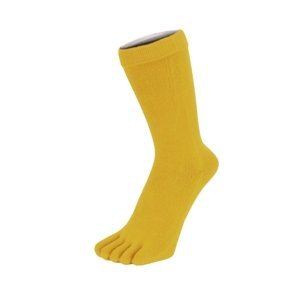 TOETOE ESSENTIAL - Prstové ponožky do půli lýtek - žluté Velikost ponožek: 35-46