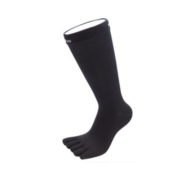 TOETOE ESSENTIAL - Prstové ponožky Pánské jednoduché - Černé Velikost ponožek: 41-48