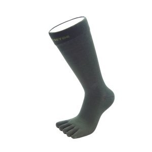 TOETOE ESSENTIAL - Prstové ponožky Pánské jednoduché - Deep zelené Velikost ponožek: 41-48