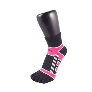 TOETOE Sportovní prstové ponožky z mikrovláken běžecké Trainer - růžové Velikost ponožek: 35-38