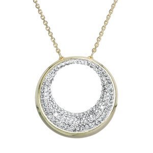 Stříbrný náhrdelník s krystaly Swarovski žlutý 32026.1