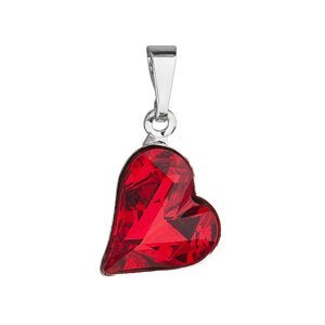 Přívěsek bižuterie se Swarovski krystaly červené srdce 54033.3