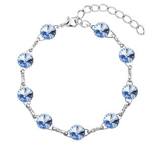 Náramek bižuterie se Swarovski krystaly modrý 53001.3 light sapphire