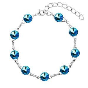 Náramek bižuterie se Swarovski krystaly modrý 53001.5