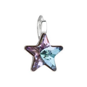 Stříbrný přívěsek s krystalem Swarovski fialová hvězdička 34226.5