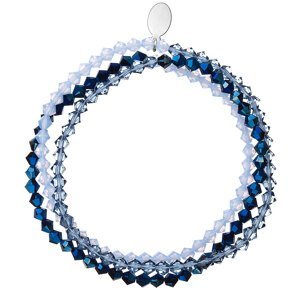 Náramek s krystaly modrý 733081.5 metalic blue