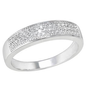 Stříbrný prsten se zirkony bílý 885028.1