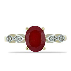 Pozlacený Stříbrný Prsten s Červeným Achátem a Bílým Topazem, Velikost: 57-56