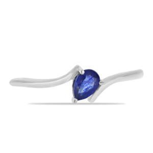 Stříbrný Prsten s Australským Modrým Safírem, Velikost: 59-58