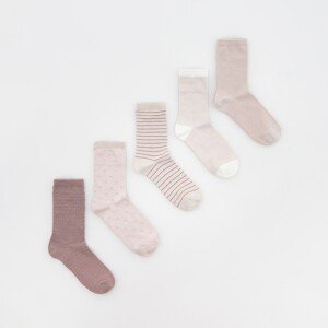 Reserved - Ponožky 5 pack - Růžová