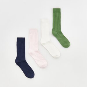 Reserved - Sada 4 párů ponožek - Růžová