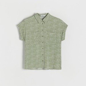 Reserved - Košile z látky EcoVero™ - Zelená