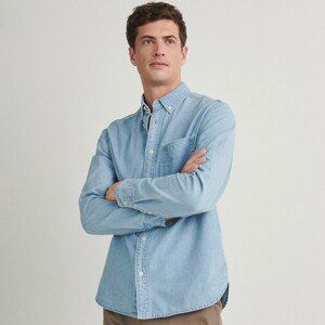 Reserved - Džínová košile regular fit - Modrá