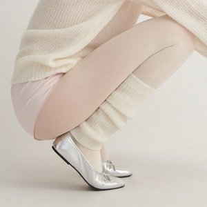 Reserved - Zateplené návleky na nohy - Bílá