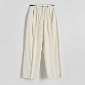 Reserved - Ladies` trousers - Krémová