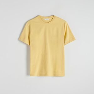 Reserved - Bavlněné tričko střihu regular - Žlutá