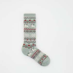 Reserved - Ponožky s vánočním motivem - Zelená