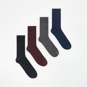 Reserved - Sada 4 párů ponožek - Bordó