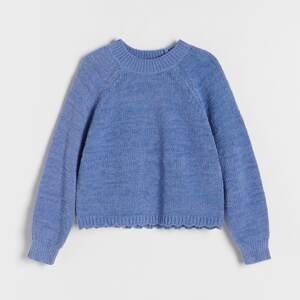 Reserved - Girls` sweater - Modrá