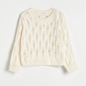 Reserved - Girls` sweater - Krémová