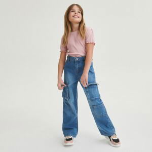 Reserved - Girls` jeans trousers - Modrá