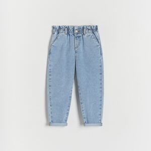 Reserved - Kalhoty classic denim baggy - Modrá