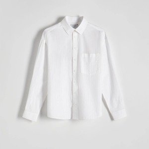 Reserved - Košile boxy fit - Bílá