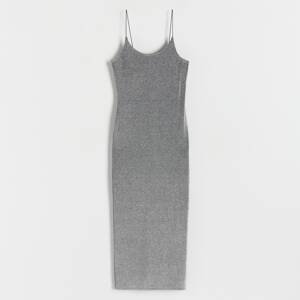 Reserved - Šaty z lesklého materiálu - Stříbrná