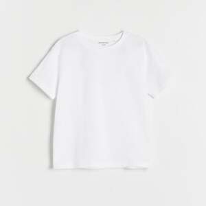 Reserved - Bavlněné tričko Basic - Bílá