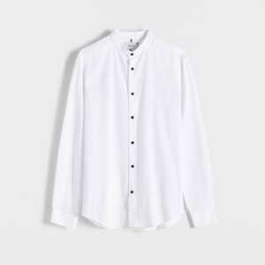 Reserved - Košile super slim fit se stojáčkem - Bílá