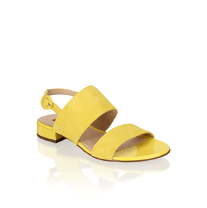Högl velur klasické sandály žlutá
