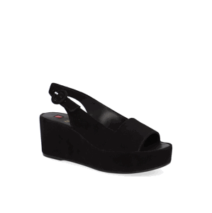 Högl Veloursleder Keilsandalen