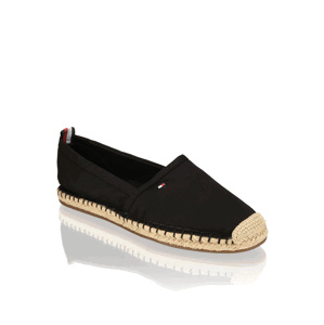 Tommy Hilfiger BASIC TOMMY FLAT ESPADRILLE černá