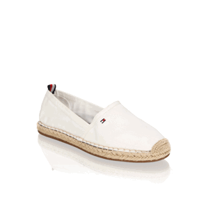 Tommy Hilfiger BASIC TOMMY FLAT ESPADRILLE bílá