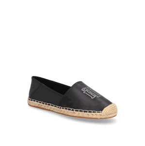 Tommy Hilfiger FEMININE LEATHER ESPADRILLE černá