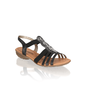 Remonte klasické sandály - textil černá