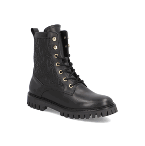 Tommy Hilfiger TH Monogram Lace Up Boot černá