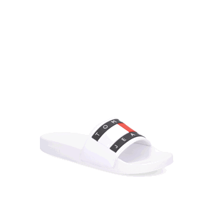 Tommy Hilfiger HILFIGER JEANS FLAG POOL SLIDE bílá