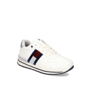 Tommy Hilfiger LOW CUT LACE-UP SNEAKER bílá