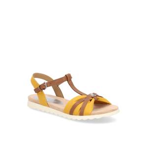 Tom Tailor sandály - textil žlutá