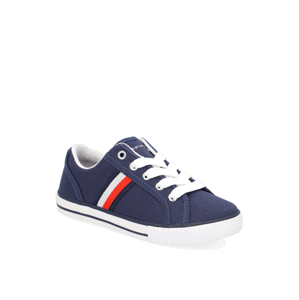 Tommy Hilfiger LOW CUT LACE-UP SNEAKER modrá