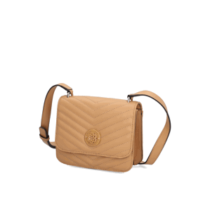 GUESS NOELLE MINI CROSSBODY FLAP béžová